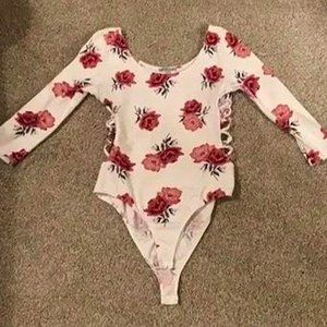 Charlotte Russe Floral Bodysuit
